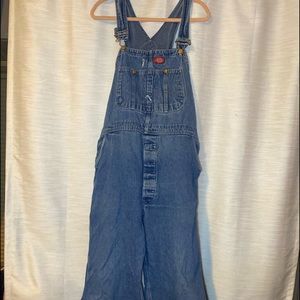 dickies denim overalls